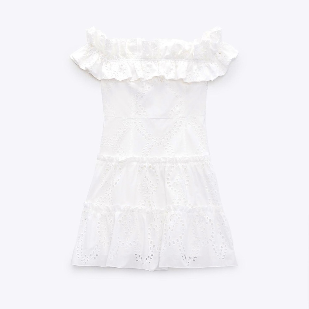 White Eyelet Minidress